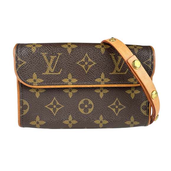 Louis Vuitton Handbags - LOUIS VUITTON Brown Monogram Canvas Pochette Fanny Pack